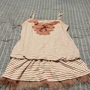 EDGE DESIGN BY MINE FOR ANTHROPOLOGIE WOMENS Large TANK TOP SHIRT STRIPED